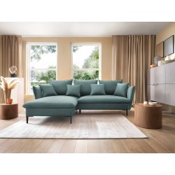 Narożnik GLOSS Lewostronny z funkcją spania, zestaw z poduszkami wolnostojący tkanina RIVIERA 80 Jasny szary Narożnik GLOSS Lewostronny z funkcją spania, zestaw z poduszkami wolnostojący tkanina RIVIERA 80 Jasny szary