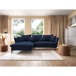 Narożnik GLOSS Lewostronny z funkcją spania, zestaw z poduszkami wolnostojący tkanina RIVIERA 96 Ciemny szary Narożnik GLOSS Lewostronny z funkcją spania, zestaw z poduszkami wolnostojący tkanina RIVIERA 96 Ciemny szary