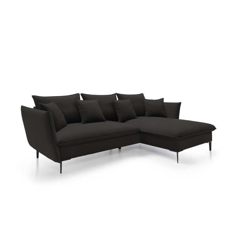 Narożnik GLOSS Prawostronny z funkcją spania, zestaw z poduszkami wolnostojący tkanina RIVIERA 16 Cappucino Narożnik GLOSS Prawostronny z funkcją spania, zestaw z poduszkami wolnostojący tkanina RIVIERA 16 Cappucino