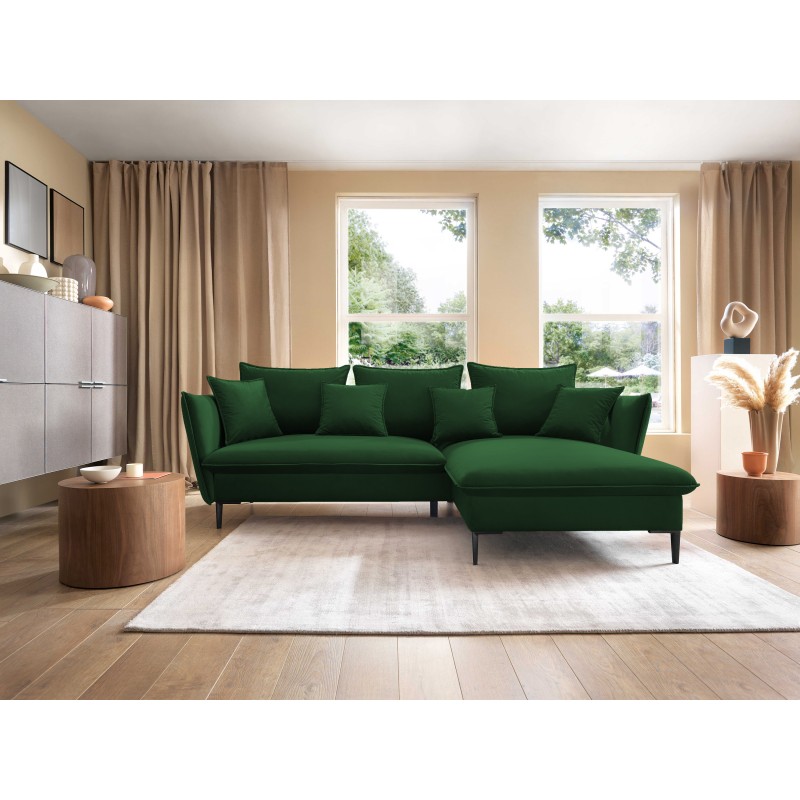 Narożnik GLOSS Prawostronny z funkcją spania, zestaw z poduszkami wolnostojący tkanina RIVIERA 41 Platynowy Narożnik GLOSS Prawostronny z funkcją spania, zestaw z poduszkami wolnostojący tkanina RIVIERA 41 Platynowy