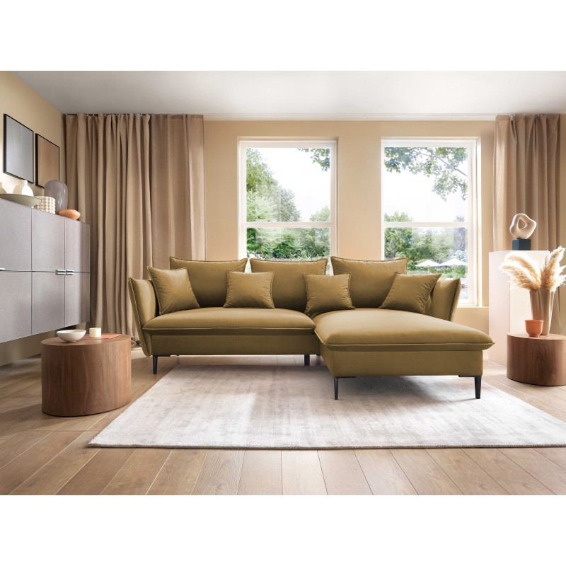 Narożnik GLOSS Prawostronny z funkcją spania, zestaw z poduszkami wolnostojący tkanina RIVIERA 61 Burgundowy Narożnik GLOSS Prawostronny z funkcją spania, zestaw z poduszkami wolnostojący tkanina RIVIERA 61 Burgundowy