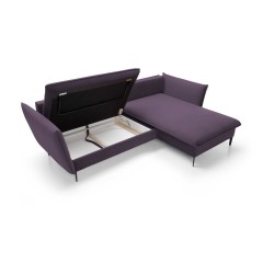 Narożnik GLOSS Prawostronny z funkcją spania, zestaw z poduszkami wolnostojący tkanina RIVIERA 76 Miętowy Narożnik GLOSS Prawostronny z funkcją spania, zestaw z poduszkami wolnostojący tkanina RIVIERA 76 Miętowy