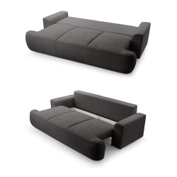 Sofa dwuosobowa VELO wolnostojący z funkcją spania w tkaninie Coral 60