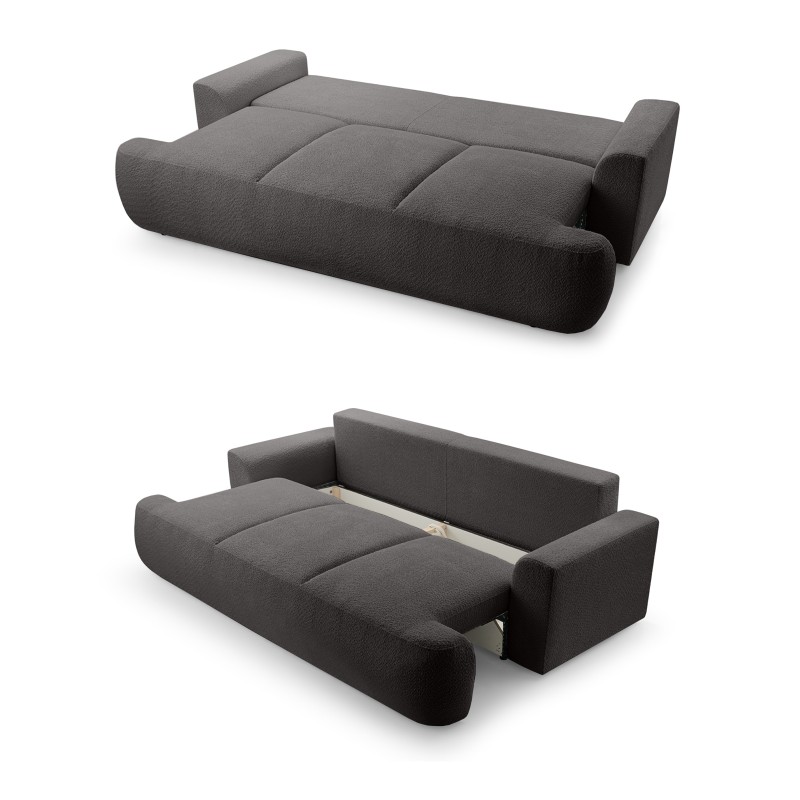 Sofa dwuosobowa VELO wolnostojący z funkcją spania w tkaninie Coral 60