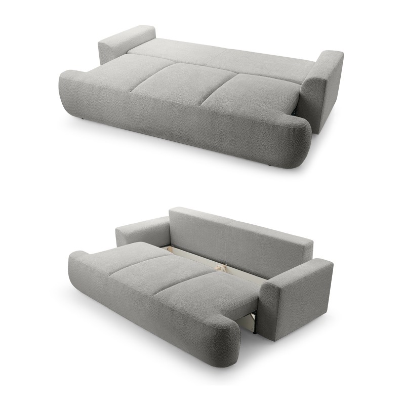 Sofa dwuosobowa VELO wolnostojący z funkcją spania w tkaninie Coral 75