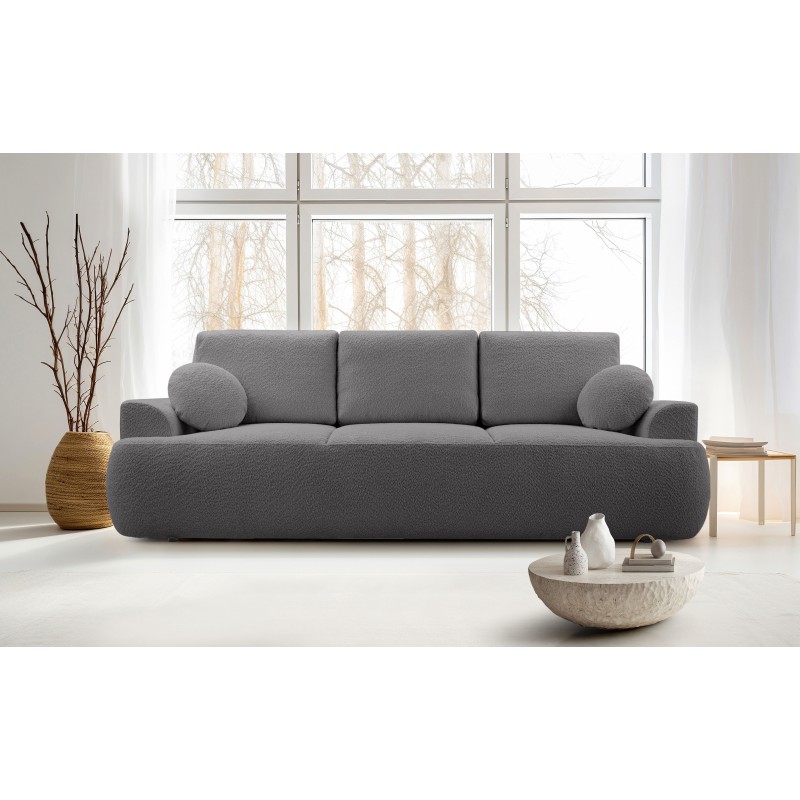 Sofa dwuosobowa VELO wolnostojący z funkcją spania w tkaninie Coral 80