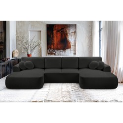 Narożnik VELO wolnostojący układ U z funkcją spania w tkaninie Coral 60 Narożnik VELO wolnostojący układ U z funkcją spania w tkaninie Coral 60