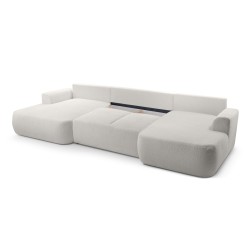 Narożnik VELO wolnostojący układ U z funkcją spania w tkaninie Coral 65 Narożnik VELO wolnostojący układ U z funkcją spania w tkaninie Coral 65