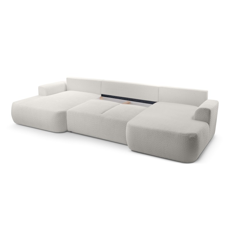 Narożnik VELO wolnostojący układ U z funkcją spania w tkaninie Coral 65 Narożnik VELO wolnostojący układ U z funkcją spania w tkaninie Coral 65