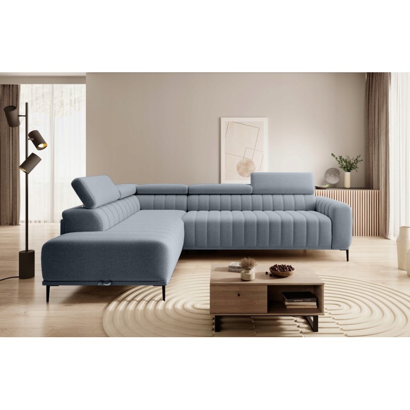 Narożnik GANDI 160 Lewostronny Materac system włoski Salvador 14 Szary