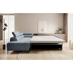 Narożnik GANDI 160 Lewostronny Materac system włoski Salvador 14 Szary