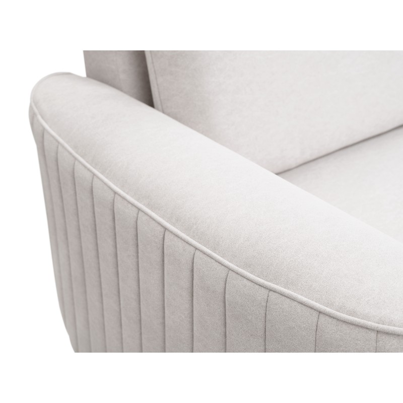 Narożnik LAREN nowoczesna sofa z funkcją spania, pojemnik na pościel, plastikowe nogi, lewa strona, ECRU, 251x251x85 cm Narożnik LAREN nowoczesna sofa z funkcją spania, pojemnik na pościel, plastikowe nogi, lewa strona, ECRU, 251x251x85 cm