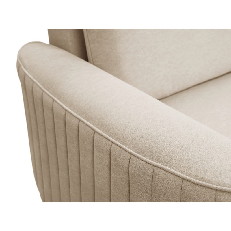 Narożnik LAREN nowoczesna sofa z funkcją spania, pojemnik na pościel, plastikowe nogi, lewa strona, BEŻOWY, 251x251x85 cm Narożnik LAREN nowoczesna sofa z funkcją spania, pojemnik na pościel, plastikowe nogi, lewa strona, BEŻOWY, 251x251x85 cm