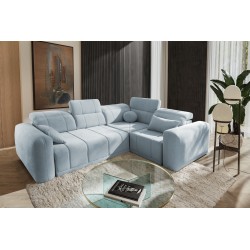 Narożnik Luxor II z funkcją spania Plecionka, Wind 73 - komfort i elegancja w jednym