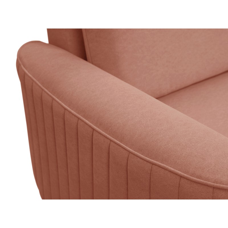 Narożnik LAREN nowoczesna sofa z funkcją spania, pojemnik na pościel, plastikowe nogi, lewa strona, PUDROWY RÓŻ, 251x251x85 cm Narożnik LAREN nowoczesna sofa z funkcją spania, pojemnik na pościel, plastikowe nogi, lewa strona, PUDROWY RÓŻ, 251x251x85 cm