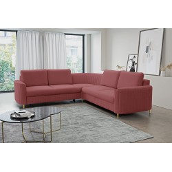 Narożnik LAREN nowoczesna sofa z funkcją spania, pojemnik na pościel, plastikowe nogi, lewa strona, BURGUND, 251x251x85 cm Narożnik LAREN nowoczesna sofa z funkcją spania, pojemnik na pościel, plastikowe nogi, lewa strona, BURGUND, 251x251x85 cm