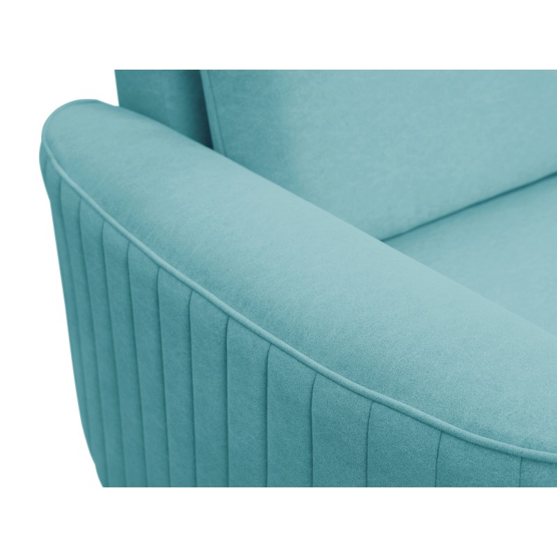Narożnik LAREN nowoczesna sofa z funkcją spania, pojemnik na pościel, plastikowe nogi, lewa strona, TURKUSOWY, 251x251x85 cm Narożnik LAREN nowoczesna sofa z funkcją spania, pojemnik na pościel, plastikowe nogi, lewa strona, TURKUSOWY, 251x251x85 cm