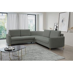 Narożnik LAREN nowoczesna sofa z funkcją spania, pojemnik na pościel, plastikowe nogi, lewa strona, CIEMNOSZARY, 251x251x85 cm Narożnik LAREN nowoczesna sofa z funkcją spania, pojemnik na pościel, plastikowe nogi, lewa strona, CIEMNOSZARY, 251x251x85 cm