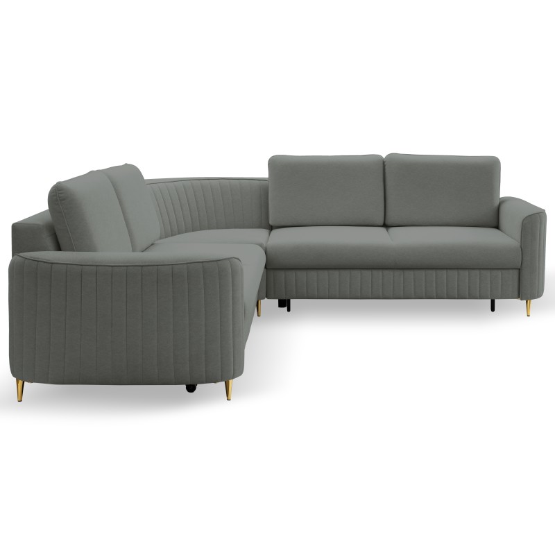 Narożnik LAREN nowoczesna sofa z funkcją spania, pojemnik na pościel, plastikowe nogi, prawa strona, CIEMNOSZARY, 251x251x85 cm Narożnik LAREN nowoczesna sofa z funkcją spania, pojemnik na pościel, plastikowe nogi, prawa strona, CIEMNOSZARY, 251x251x85 cm