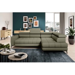 Narożnik BAGGIO Prawostronny z funkcją spania, wolnostojący tkanina LETTO 38 Jasna Zieleń Narożnik BAGGIO Prawostronny z funkcją spania, wolnostojący tkanina LETTO 38 Jasna Zieleń
