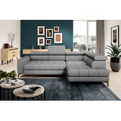 Narożnik BAGGIO Prawostronny z funkcją spania, wolnostojący tkanina LETTO 88 Szary Narożnik BAGGIO Prawostronny z funkcją spania, wolnostojący tkanina LETTO 88 Szary