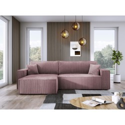 Narożnik POSO XL Lewostronny zestaw z poduszkami wolnostojący tkanina POSO 27