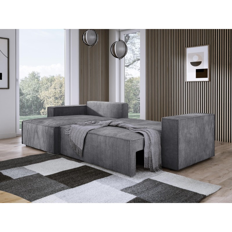 Narożnik POSO XL Lewostronny zestaw z poduszkami wolnostojący tkanina POSO 60