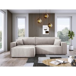 Narożnik POSO XL Lewostronny zestaw z poduszkami wolnostojący tkanina POSO 100