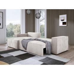 Narożnik POSO XL Lewostronny zestaw z poduszkami wolnostojący tkanina POSO 100