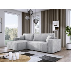 Narożnik POSO XL Lewostronny zestaw z poduszkami wolnostojący tkanina POSO 110