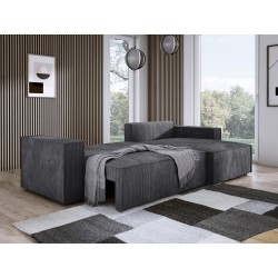 Narożnik POSO XL Prawostronny zestaw z poduszkami wolnostojący tkanina POSO 34