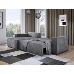 Narożnik POSO XL Prawostronny zestaw z poduszkami wolnostojący tkanina POSO 60