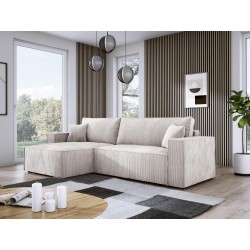 Narożnik POSO XL Prawostronny zestaw z poduszkami wolnostojący tkanina POSO 100