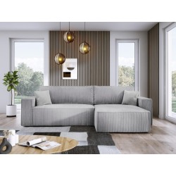 Narożnik POSO XL Prawostronny zestaw z poduszkami wolnostojący tkanina POSO 110