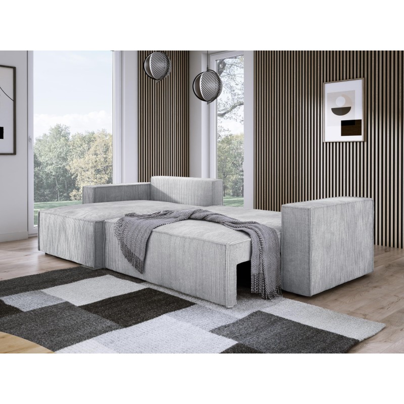 Narożnik POSO XL Prawostronny zestaw z poduszkami wolnostojący tkanina POSO 110