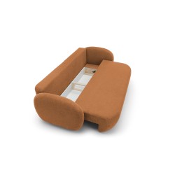 Sofa OLIO z funkcja spania i pojemnikiem MIEDZIANY ARAGON 56 Sofa OLIO z funkcja spania i pojemnikiem MIEDZIANY ARAGON 56