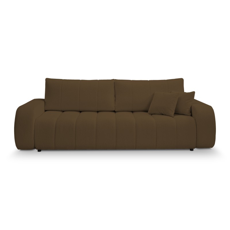 Sofa BALOO z funkcja spania i pojemnikiem BRĄZOWY LAMBI 04 Sofa BALOO z funkcja spania i pojemnikiem BRĄZOWY LAMBI 04