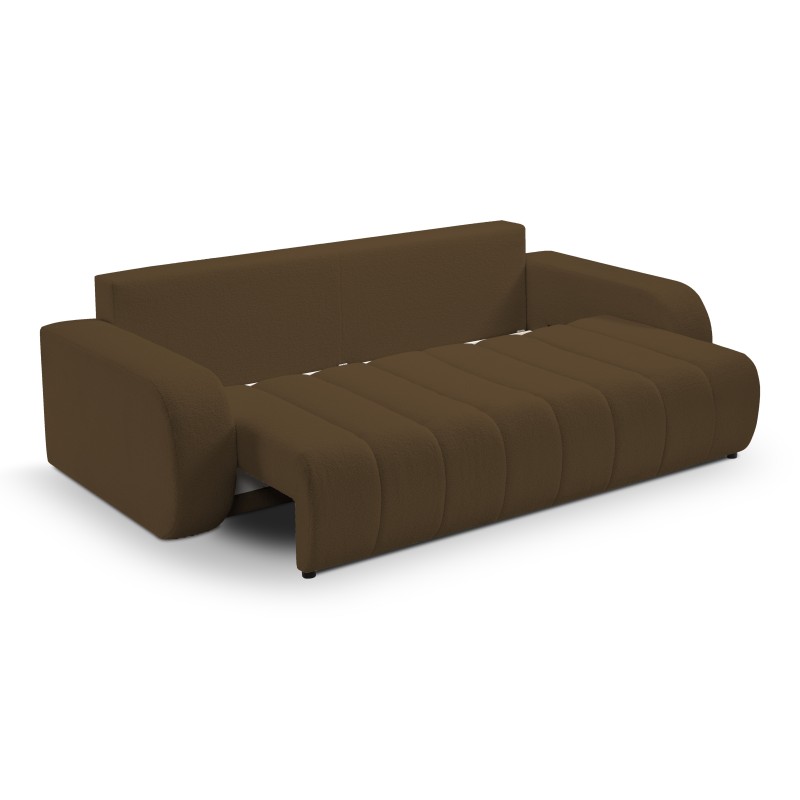 Sofa BALOO z funkcja spania i pojemnikiem BRĄZOWY LAMBI 04 Sofa BALOO z funkcja spania i pojemnikiem BRĄZOWY LAMBI 04