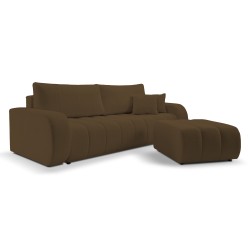 Sofa BALOO z funkcja spania i pojemnikiem BRĄZOWY LAMBI 04 Sofa BALOO z funkcja spania i pojemnikiem BRĄZOWY LAMBI 04