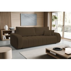 Sofa BALOO z funkcja spania i pojemnikiem BRĄZOWY LAMBI 04 Sofa BALOO z funkcja spania i pojemnikiem BRĄZOWY LAMBI 04