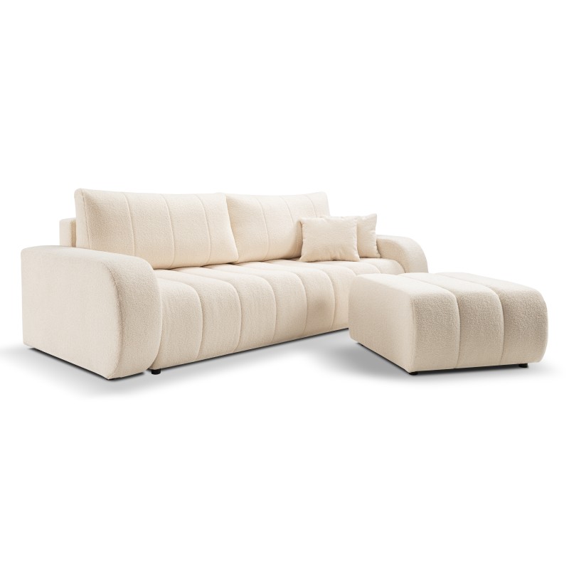 Sofa BALOO z funkcja spania i pojemnikiem CREMOWY LAMBI 08 Sofa BALOO z funkcja spania i pojemnikiem CREMOWY LAMBI 08