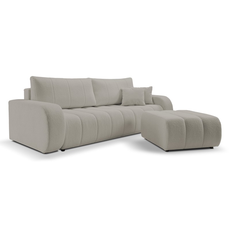 Sofa BALOO z funkcja spania i pojemnikiem JASNY SZARY LAMBI 11 Sofa BALOO z funkcja spania i pojemnikiem JASNY SZARY LAMBI 11