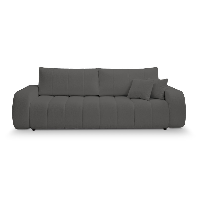 Sofa BALOO z funkcja spania i pojemnikiem CIEMNY SZARY LAMBI 12 Sofa BALOO z funkcja spania i pojemnikiem CIEMNY SZARY LAMBI 12