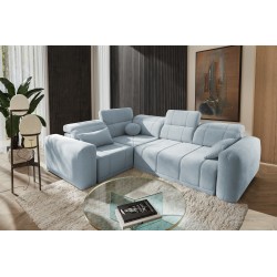 Luxor II Corner Sofa with Sleeping Function Plecionka, Wind 73 - Comfort and Elegance in One
