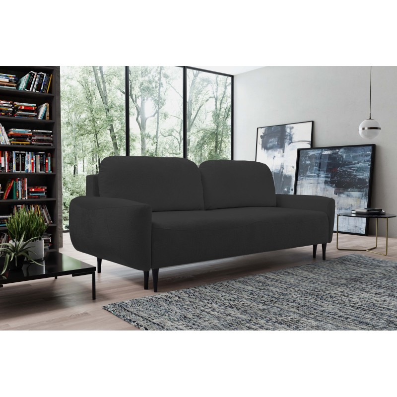 Sofa BOHO z funkcja spania i pojemnikiem CZARNY PERFECT HARMONY 99 Sofa BOHO z funkcja spania i pojemnikiem CZARNY PERFECT HARMONY 99