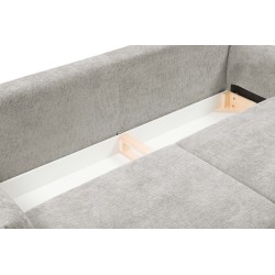 Sofa ADEL z funkcja spania i pojemnikiem JASNY SZARY OVER THE HORIZON 80 Sofa ADEL z funkcja spania i pojemnikiem JASNY SZARY OVER THE HORIZON 80