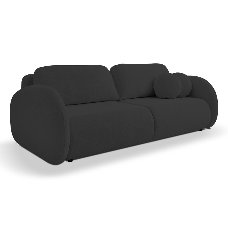Sofa LOOP z funkcja spania i pojemnikiem CZARNY RAVEN 18 Sofa LOOP z funkcja spania i pojemnikiem CZARNY RAVEN 18