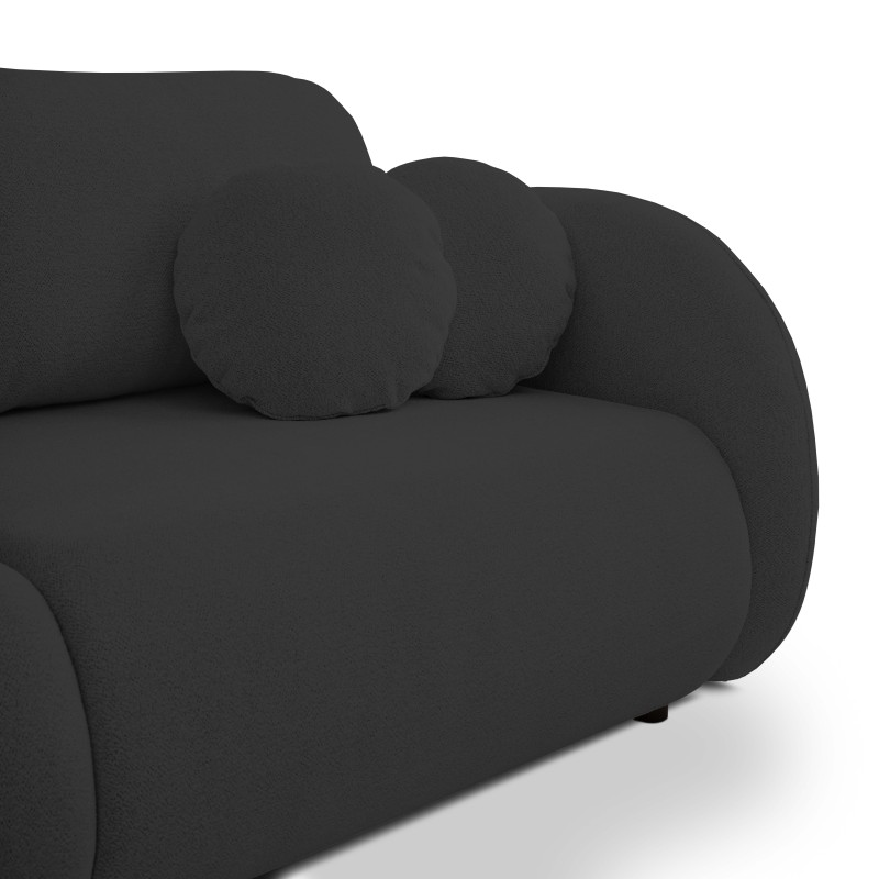 Sofa LOOP z funkcja spania i pojemnikiem CZARNY RAVEN 18 Sofa LOOP z funkcja spania i pojemnikiem CZARNY RAVEN 18