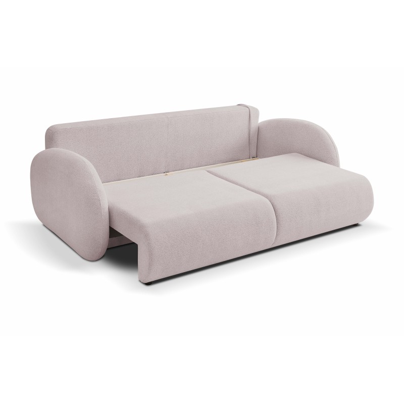 Sofa LOOP z funkcja spania i pojemnikiem PUDROWY RÓŻ RAVEN 91 Sofa LOOP z funkcja spania i pojemnikiem PUDROWY RÓŻ RAVEN 91