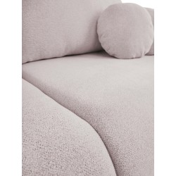 Sofa LOOP z funkcja spania i pojemnikiem PUDROWY RÓŻ RAVEN 91 Sofa LOOP z funkcja spania i pojemnikiem PUDROWY RÓŻ RAVEN 91